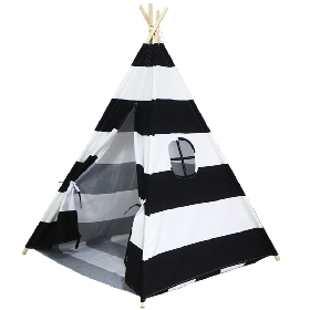 stripe kids play tent children playhouse indian teepee